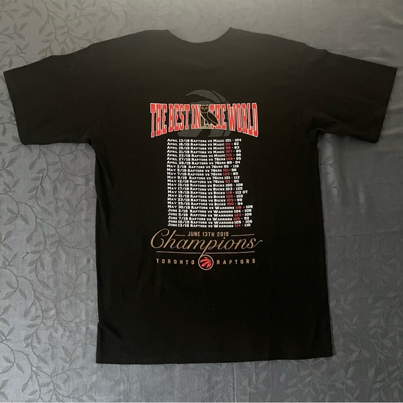 OVO Toronto Raptors Best in the World 2019 Champions Drake T Shirt Mens Small - Picture 5 of 9